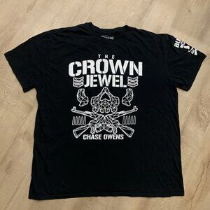 Bullet Club Chase Owens The Crown Jewel T-Shirt Men's 2XL NJPW New Japan Tee